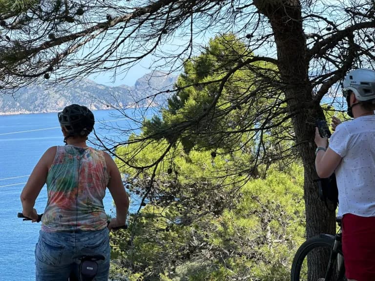 Mallorca cycling routes: view towards Cap de Formentor on the PetitHotel Tour from Alcudia